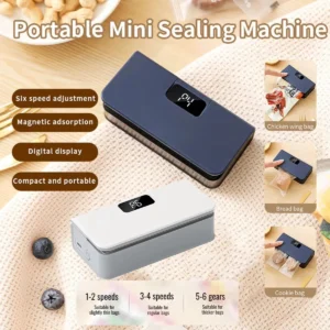 Portable 2-in-1 Mini Sealing Machine, Rechargeable Heat Sealer for Bags, Plastic Storage Container Sealer, Suitable for Home, Kitchen, and Outdoor Picnics. - AliExpress 6