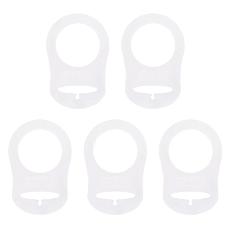 5-Piece Multi-Color Silicone Baby Doll Pacifier Clip Adapter Bracelet for Mummy Rings - AliExpress 1501 - Image 3