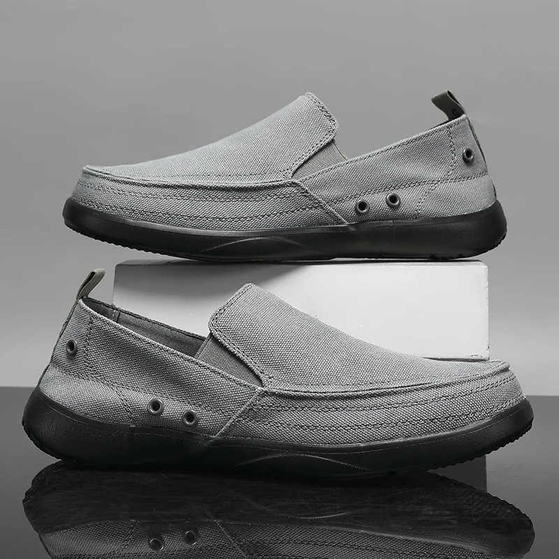 New Arrivals Men's Lightweight Casual Shoes for Spring and Summer, Easy-to-Wear Canvas Shoes, Fashionable Flat Loafers - AliExpress 322 - Image 6