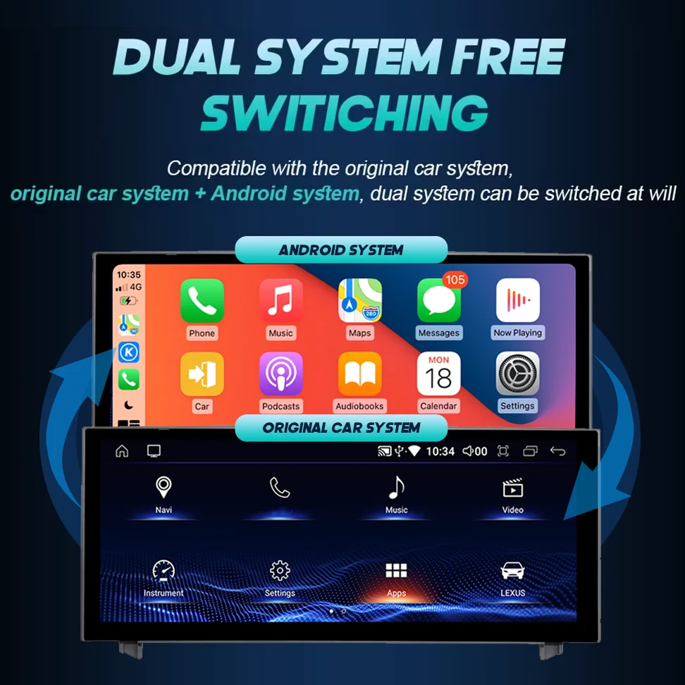 Lexus ES 2012-2018 Carplay Android Auto Car Screen Multimedia Player Monitor Navigation Video - AliExpress 34 - Image 3