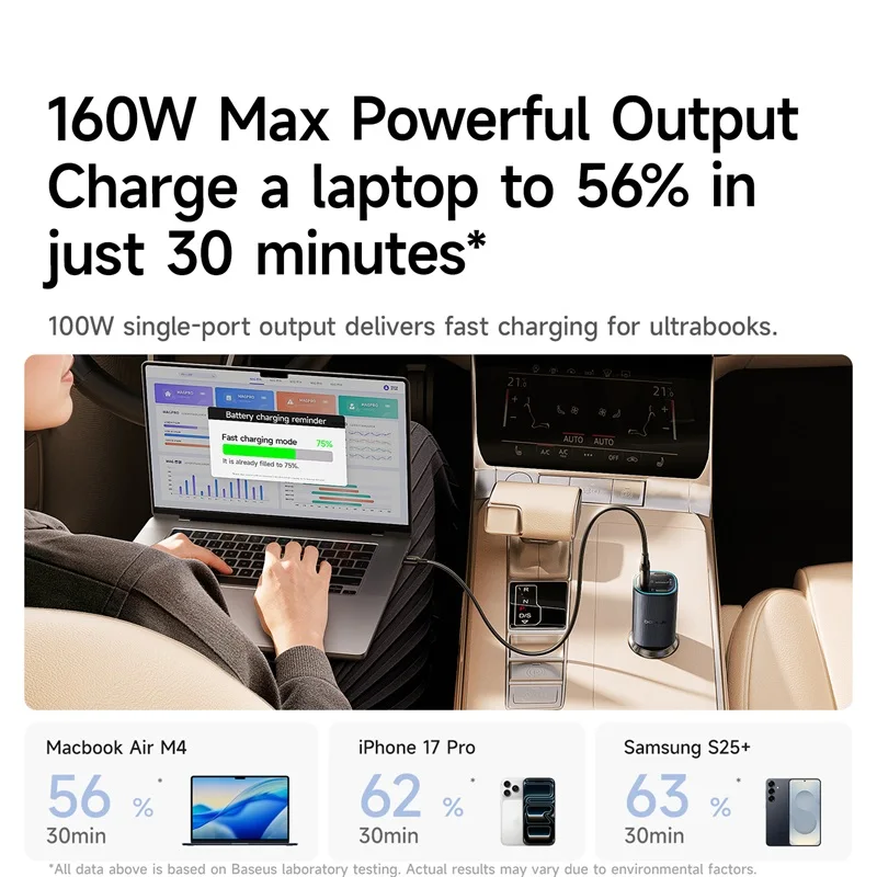 160W Magnetic Car Charger for iPhone 17, Sony, and Samsung - Image 2