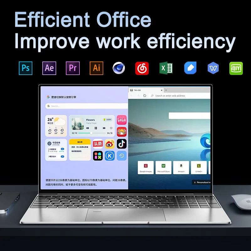 New Lenovo: Ultra-slim 15.6-inch laptop with Intel Core i9-9880H processor, 32GB RAM, 2TB hard drive, 1920*1080 screen resolution, and Windows 11 operating system for gaming, office, study, and home use - AliExpress 7 - Image 3