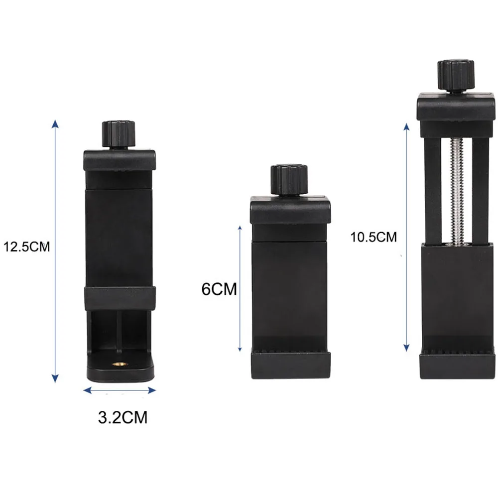 360-degree rotating mobile phone holder with clip and 1/4-inch screw tripod base, desktop tripod adapter for iPhone, Huawei, and Samsung - AliExpress 202192403 - الصورة 3