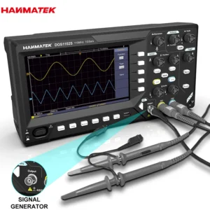 2-in-1 Digital Oscilloscope with 100MHz Frequency Range