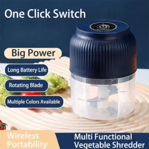 Mini Cordless Electric Vegetable Chopper, 250ml Capacity, USB Rechargeable, Garlic Mincer and Garlic Kitchen Gadget - AliExpress 6