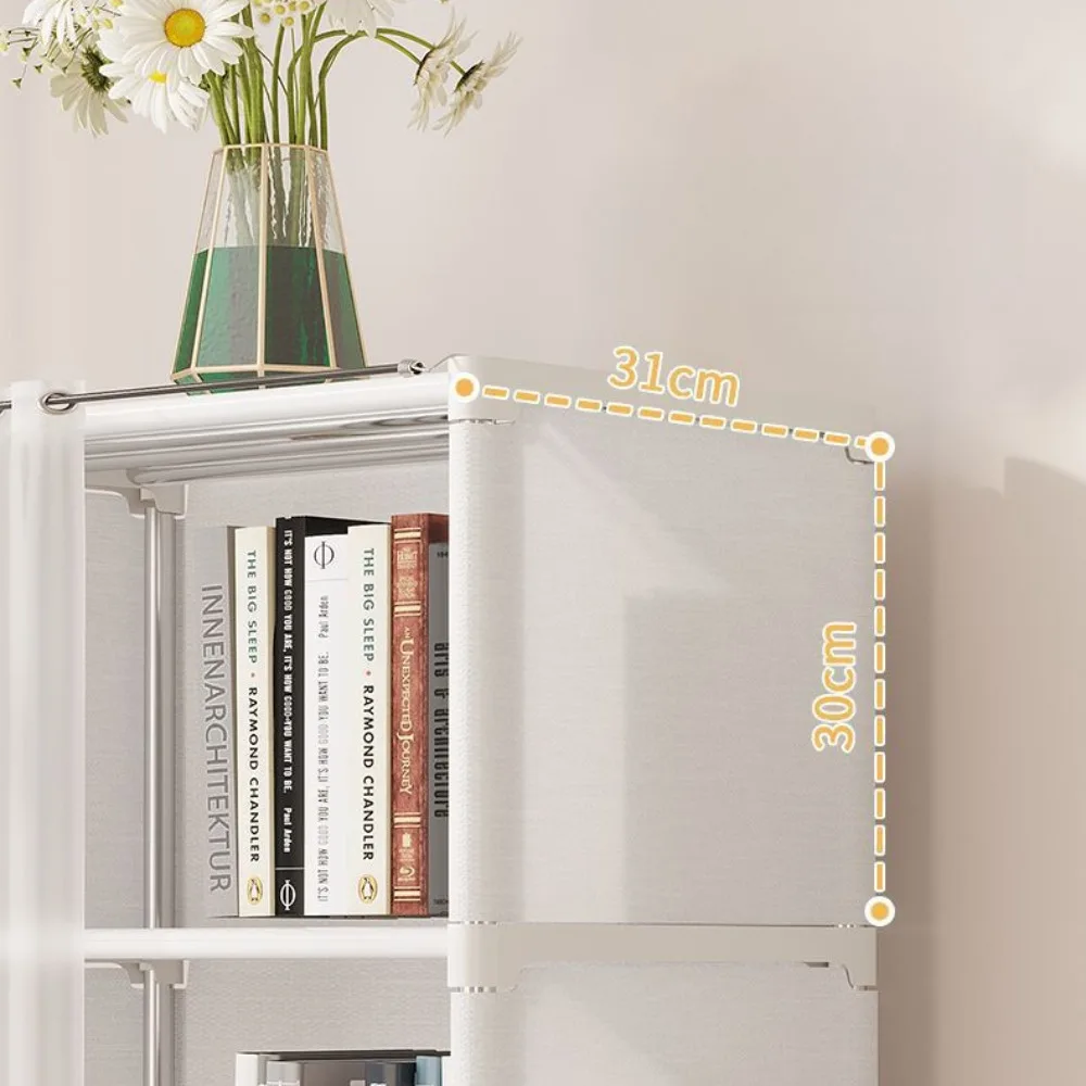 Simple wardrobe, simple fabric wardrobe, multi-purpose storage rack, strong load-bearing capacity, dustproof bookshelf - AliExpress 1503 - الصورة 6
