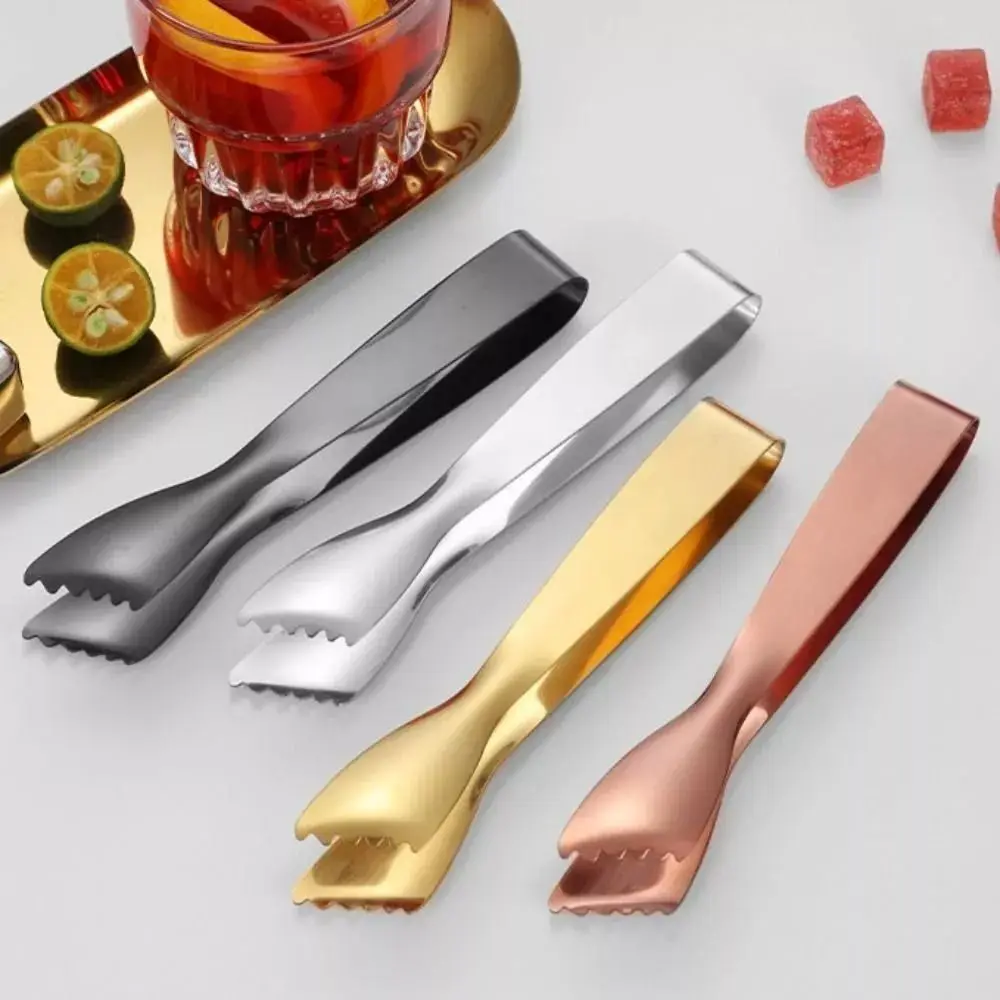304 Stainless Steel Serrated Ice Cube Clip Portable Multifunctional Food Clip Anti-Slip Rust-Proof Serving BBQ Tongs Clip - AliExpress 15
