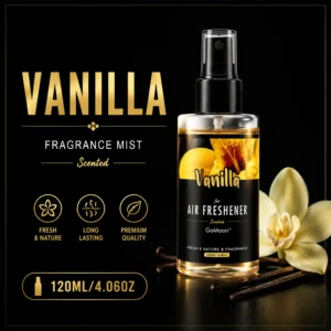 عطر سيارة فاخر برائحة الفانيليا الطبيعية، 120 مل/4.06 أونصة، رذاذ عطري طويل الأمد، مناسب للمنزل والسيارة - AliExpress