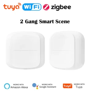 Tuya Smart WiFi/Zigbee Push Button Switch, 2 Gang, 4 Scene Wireless Smart Home Remote Control, Scenario Automation Switch - AliExpress 13