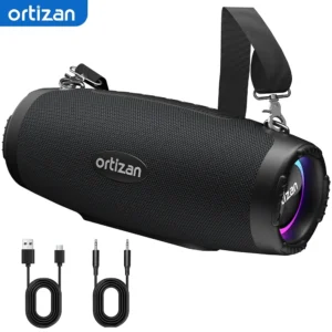 Ortisan M8 Bluetooth 6.0 Speaker, 60W Portable Wireless Speaker with Powerful Bass, IPX7 Waterproof, Compatible with Over 100 Headphones - AliExpress 44
