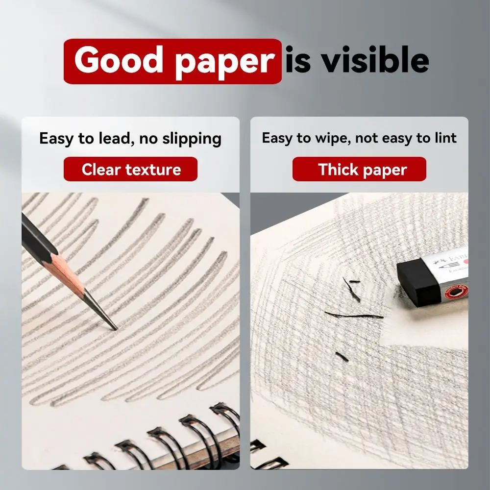 30 Sheets 8K 16K Roll Sketchbook Spiral Binding Eco-Friendly Thick Drawing Paper Acid Free A4 A5 A6 Artist Sketch Pad Oil Painting - AliExpress 21 - Image 4