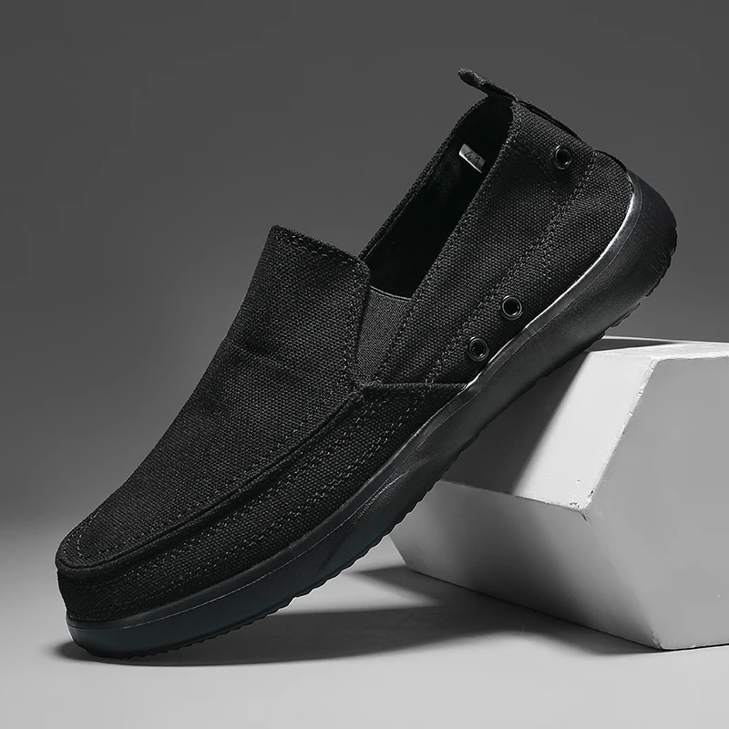 New Arrivals Men's Lightweight Casual Shoes for Spring and Summer, Easy-to-Wear Canvas Shoes, Fashionable Flat Loafers - AliExpress 322 - Image 3