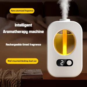التلقائي الناشر الروائح آلة الهواء العطر الهواء المعطر المرحاض الحمام رائحة موزع الزيوت العطرية المرطب - AliExpress 6