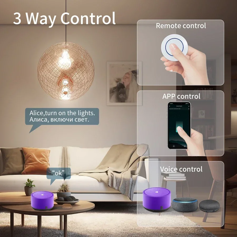 Tuya WiFi Smart Switch 16A RF433Mhz Wireless Mini Round Push Button Switch Alexa Google Assistant Voice Control Activation - AliExpress 13 - Image 2