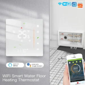 ثريموستات ذكي WiFi/ZigBee لغلايات المياه والكهرباء والغاز 86 مم
