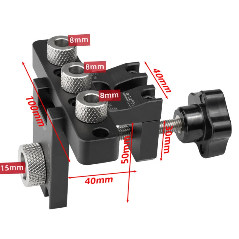 Precision Jig and Dowel Cam Jig 3 in 1 Dowelling Jig Master Kit Wood Hole Drilling Guide Woodworking Stand DIY Woodworking - AliExpress 1420 - الصورة 5