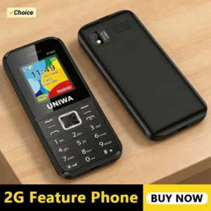 هاتف UNIWA E1802 للمسنين ببطارية 1800 مللي أمبير وشريحتين