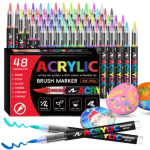 12/24/36/48Colors/set Acrylic Marker Pen Paint Brush Pen Painting Coloring Pen DIY Graffiti Art Making School and Office Supplie - AliExpress 21