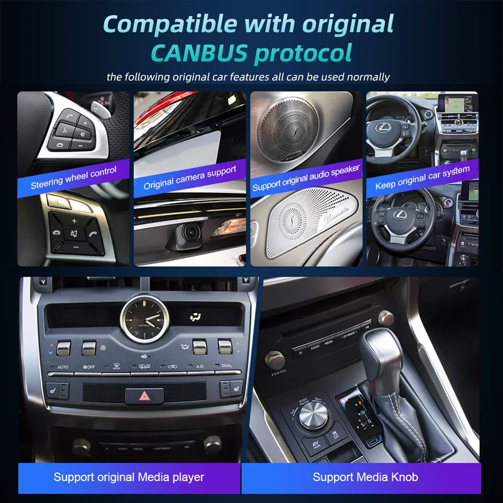 Lexus ES 2012-2018 Carplay Android Auto Car Screen Multimedia Player Monitor Navigation Video - AliExpress 34 - Image 6