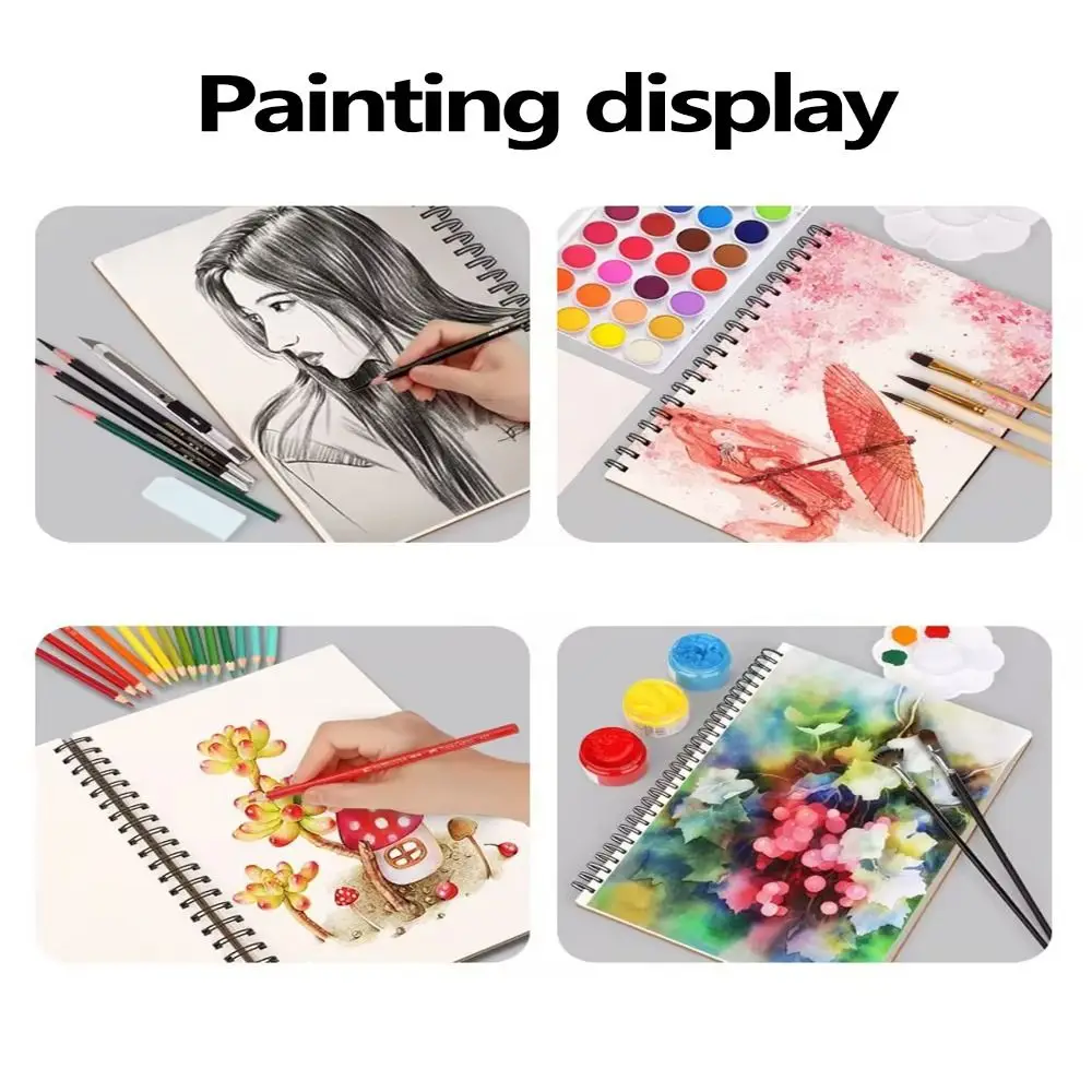 30 Sheets 8K 16K Roll Sketchbook Spiral Binding Eco-Friendly Thick Drawing Paper Acid Free A4 A5 A6 Artist Sketch Pad Oil Painting - AliExpress 21 - Image 6