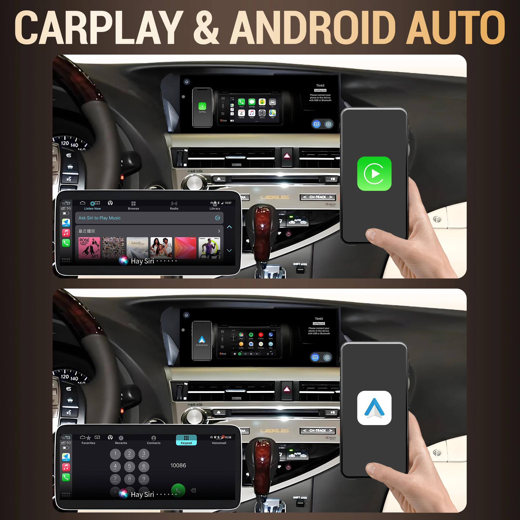 Car radio for Lexus ES240 ES250 ES350, 10.25 inch, Android 14, 4G, GPS - Image 4