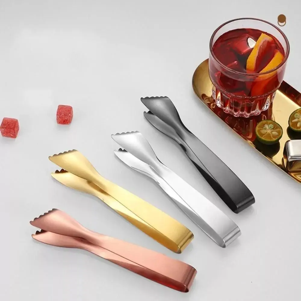 304 Stainless Steel Serrated Ice Cube Clip Portable Multifunctional Food Clip Anti-Slip Rust-Proof Serving BBQ Tongs Clip - AliExpress 15 - Image 3