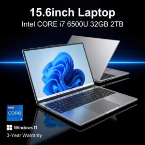 كمبيوتر محمول جديد مقاس 15.6 بوصة، ذاكرة وصول عشوائي 32 جيجابايت، قرص صلب 2 تيرابايت، معالج Intel Core i7-6500U، نظام تشغيل Windows 11، كمبيوتر محمول للألعاب، شاشة 1920*1080، كمبيوتر مكتبي للدراسة. - AliExpress 7