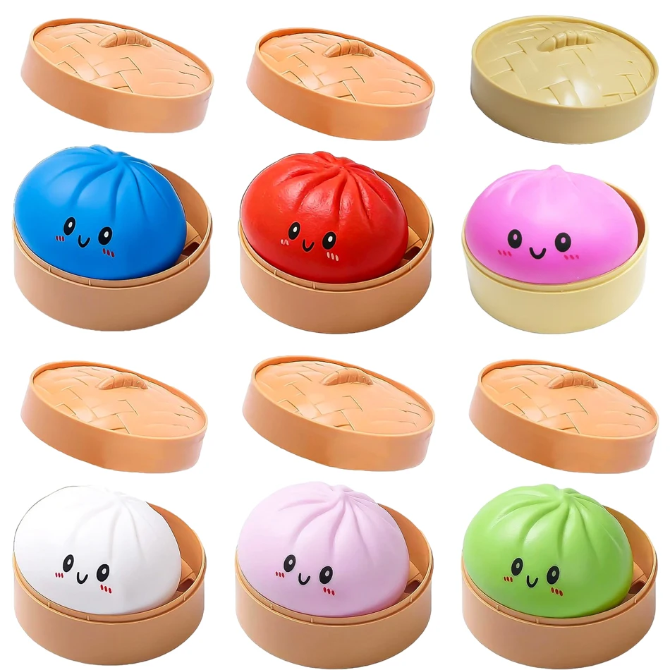 Surprise Box: Colorful dumpling-shaped stress reliever, relaxing for stress and anxiety relief, promotes happiness, bounceable stress-relieving toy - AliExpress 26 - Image 2