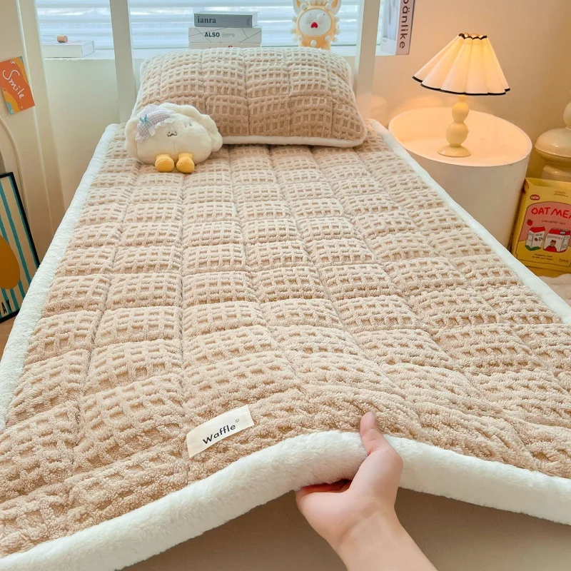 Cotton velvet mattress, thick mattress, single thick mattress, student dormitory mattress topper, warm padded bed cover - AliExpress 1503 - Image 3
