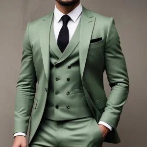 بدلة خضراء مكونة من 3 قطع لحفلات الزفاف Traje Americana Hombre - AliExpress 200000343