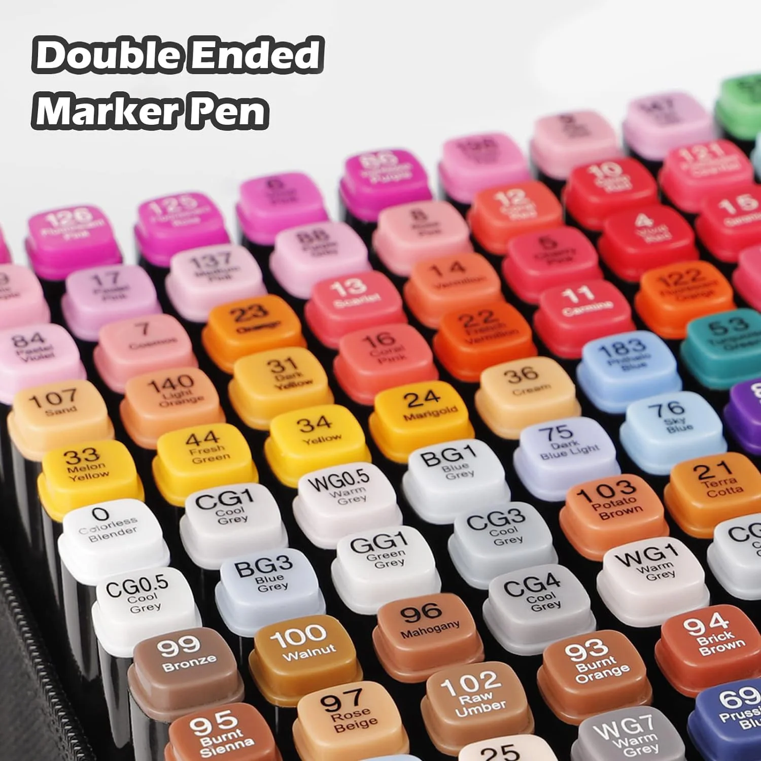 24-262 Color Alcohol-Based Double-Tip Drawing Markers, Permanent Art Markers for School Illustrations, Supplied Christmas Gifts - AliExpress 21 - Image 4