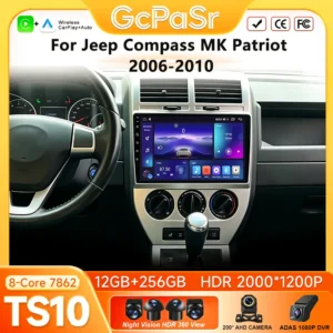 مشغل وسائط سيارة جيب 10 بوصة أندرويد 12 4G GPS
