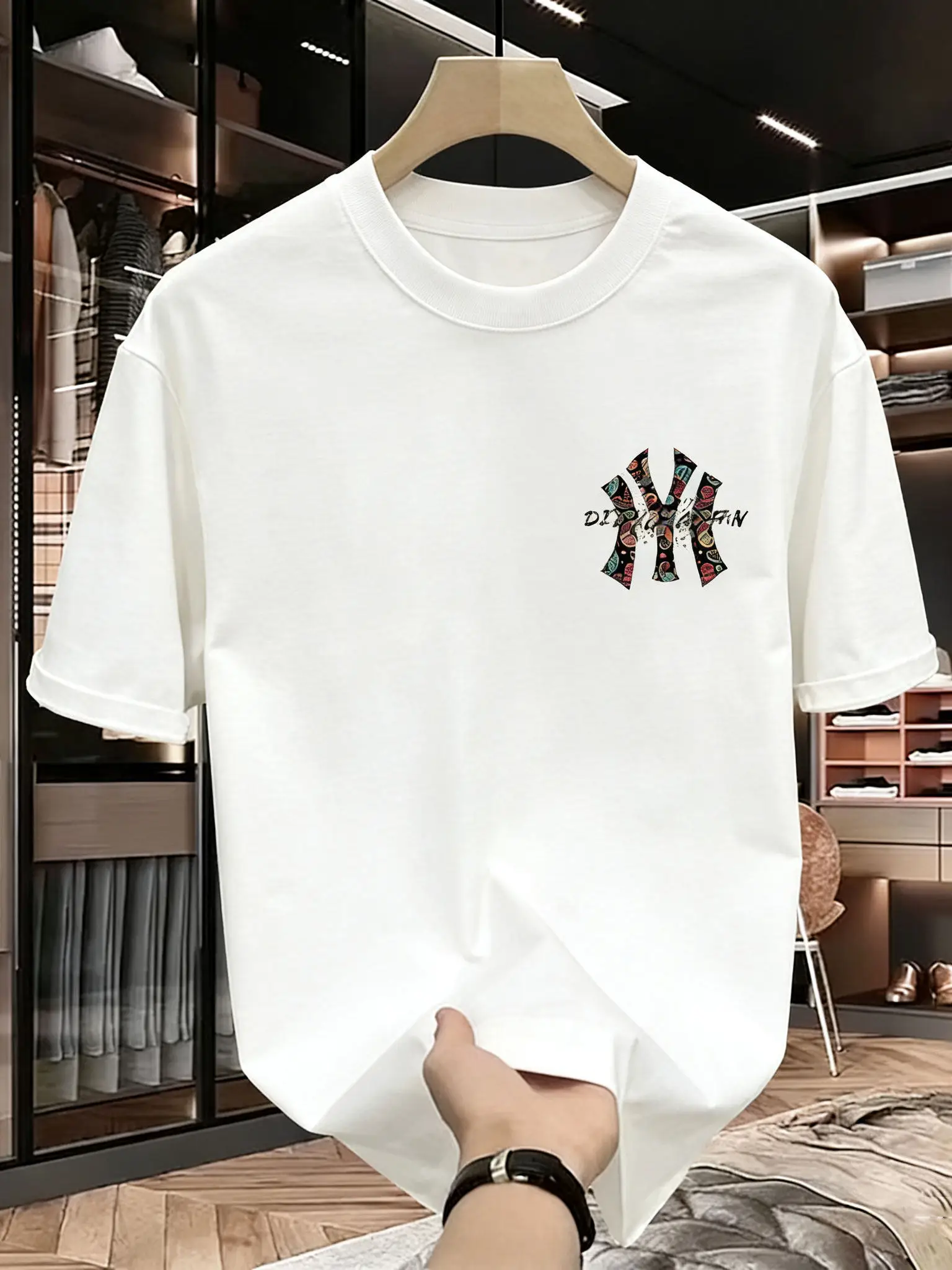 Men's Summer Printed T-Shirt - High-quality, casual, versatile, fashionable, and loose-fitting T-shirt. - AliExpress 200000343 - Image 2