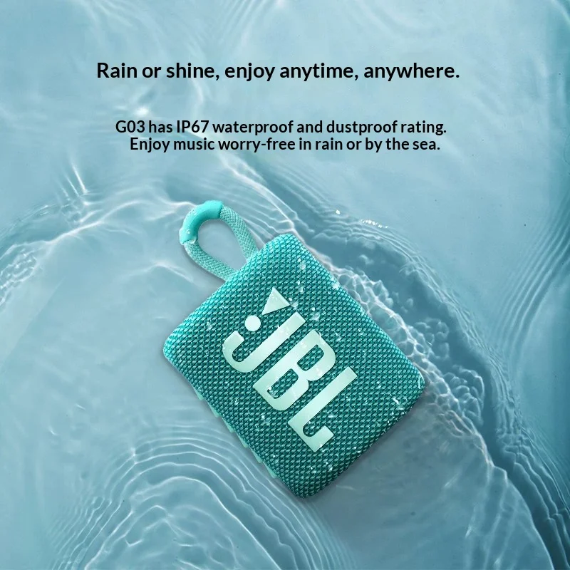 مكبر صوت بلوتوث محمول JBL GO3 مستعمل، مقاوم للماء IP67، مكبر صوت صغير عميق الصوت للشاطئ والتخييم - AliExpress 44 - Image 4
