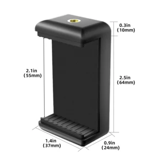 حامل هاتف ثلاثي القوائم مع مشبك وفتحة لولبية 1/4 بوصة، ملحق عالمي للهواتف الذكية - AliExpress 202192403