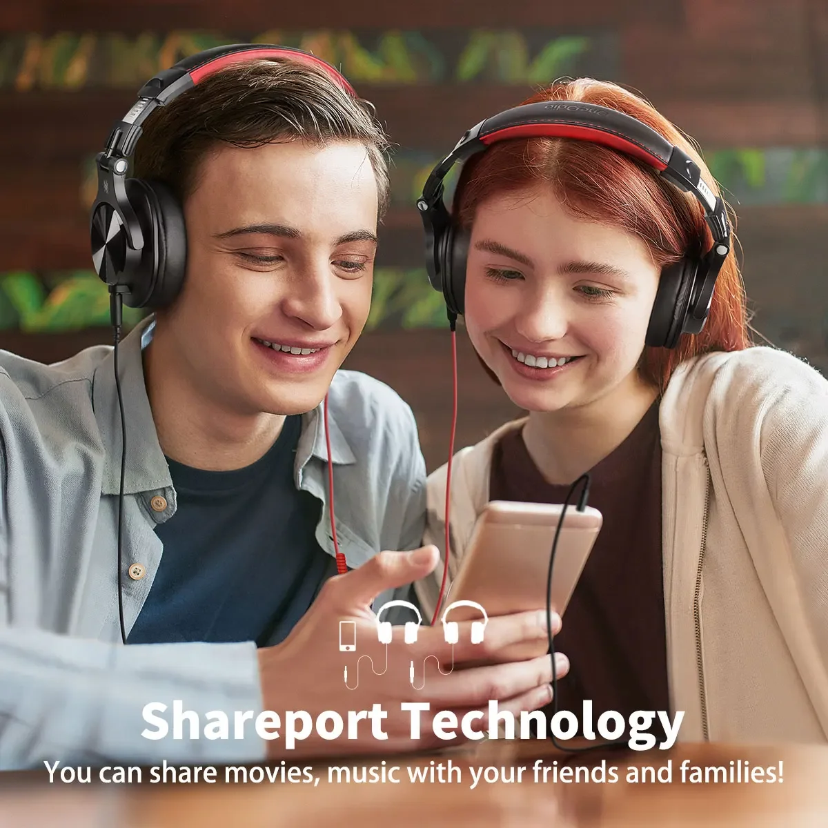 Audio A71 wired over-ear headphones with 40mm drivers for recording and playing HiFi music - الصورة 4