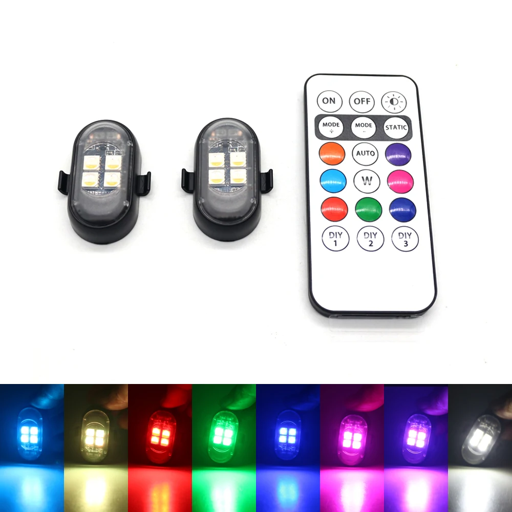 Upgrade your car's RGB ambient lights, larger and brighter battery, Type-C charging cable, and multi-mode wireless remote control for motorcycles - AliExpress 34 - Image 6