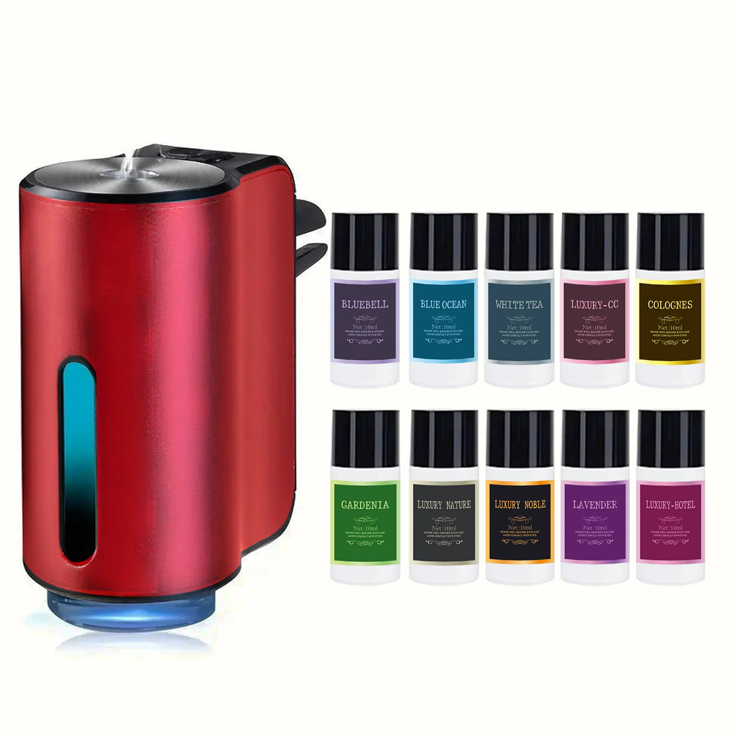 معطر هواء للسيارة، ثلاثة قوات قابلة للتعديل، آلة العلاج العطري للسيارة، عطر معطر محمول - AliExpress