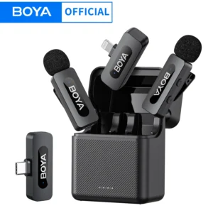 BOYA BY-V3 Wireless Microphone for iPhone and Android with Noise Cancellation