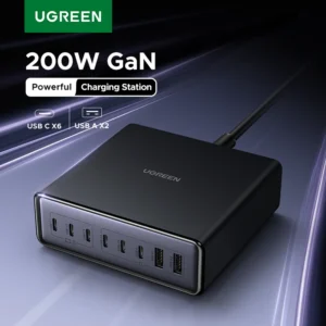 شاحن 200 واط جان UGREEN 8 في 1 للشحن السريع
