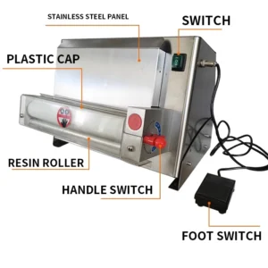 DR-5V/6V الكهربائية البيتزا أداة فرد العجين المغطي بملاءة آلة الجدار الشنق مناسبة لمعدات البيتزا المعكرونة المنزلية التجارية - AliExpress 6