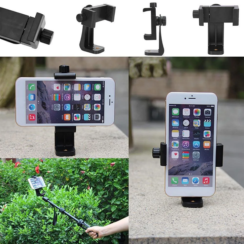 360-degree rotating mobile phone holder with clip and 1/4-inch screw tripod base, desktop tripod adapter for iPhone, Huawei, and Samsung - AliExpress 202192403 - الصورة 6