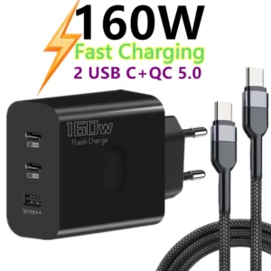 160 واط شاحن يو اس بي USB نوع C محول شحن سريع شحن سريع 3.0 PD شاحن الهاتف المحمول آيفون سامسونج شاومي ريدمي ممن لهم - AliExpress 202192403