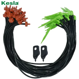 KESLA 50-Piece Greenhouse Drip Irrigation 2L/H Drip Arrow Trains Garden Irrigation System Kit 3/5mm Hose for Bonsai by Drop - AliExpress 15