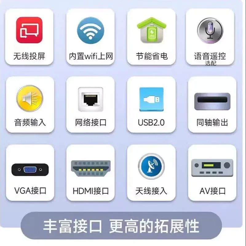 تلفزيون ذكي بدقة 4K فائقة الوضوح بشاشة LCD مقاس 32 43 50 55 65 75 85 بوصة مع اتصال بالإنترنت - AliExpress 6 - الصورة 3