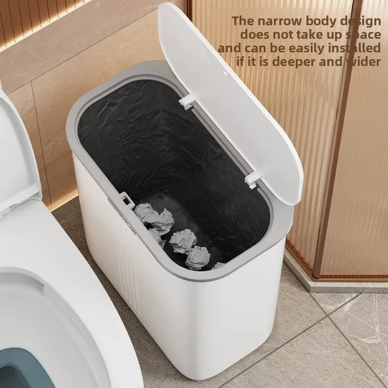 Living room trash can, luxury narrow household trash can for bathroom, office, and bedroom - AliExpress 15 - Image 6