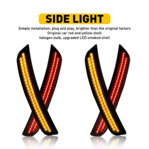 مصباح LED جانبي للرفرف لسيارة دودج تشارجر 2015-2022، إشارة أمامية كهرمانية وخلفية حمراء - AliExpress 34