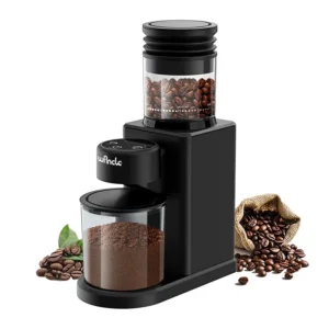 Electric conical coffee bean grinder with 25 grind settings for French espresso, touch screen, dual modes - AliExpress 6