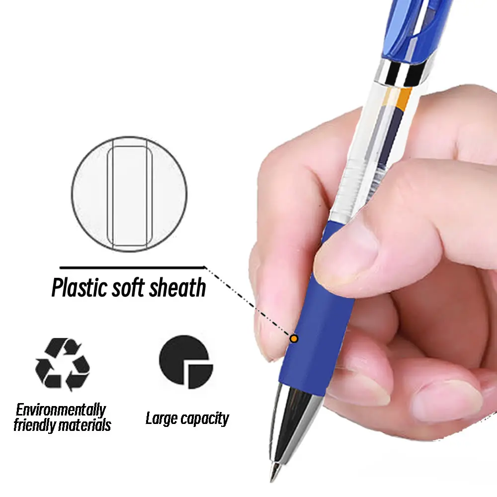 Retractable 0.5mm Blue Ink Refills, Aesthetic Colored Gel Pens, Stationery Pen Supplies, Ballpoint Pens, Office & School Writing Pens - AliExpress 21 - الصورة 5