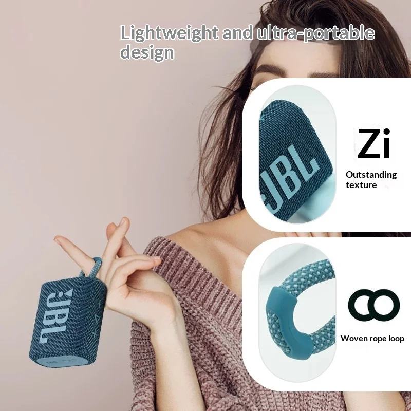 مكبر صوت بلوتوث محمول JBL GO3 مستعمل، مقاوم للماء IP67، مكبر صوت صغير عميق الصوت للشاطئ والتخييم - AliExpress 44 - Image 5